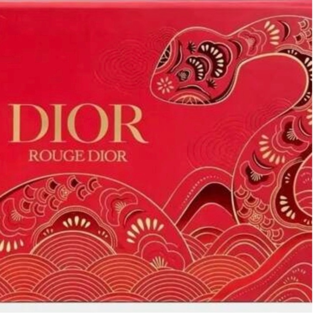 Dior Red Lipstick Collection Sleek Metallic Design - Picture 3 of 3